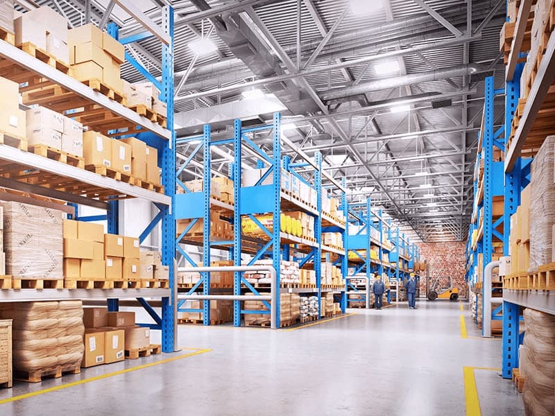 Những quy định chiều rộng chất hàng trong kho chuẩn quốc tế